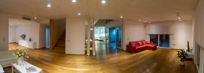 Area soggiorno di Wooden house