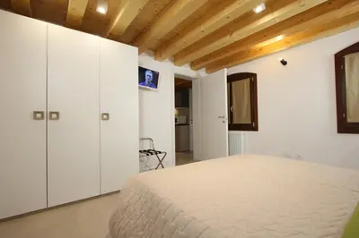Letto o letti in una camera di Ca' Puccetti