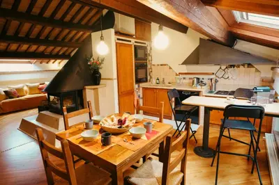 Cucina o angolo cottura di Attico Baggio