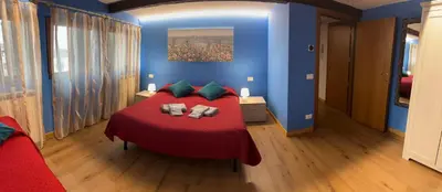 Letto o letti in una camera di MORI 1 CON BELLA VISTA NUOVO APPARTAMENTO