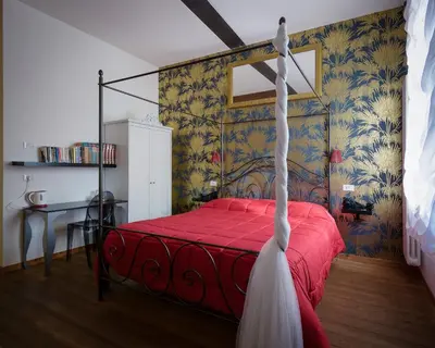 Letto o letti in una camera di B&B Borgo Castello