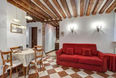 Area soggiorno di Nice Venice Apartments in San Marco