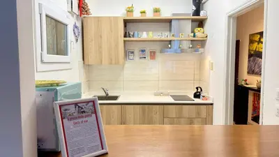 Cucina o angolo cottura di Behind On The Canalside Venice