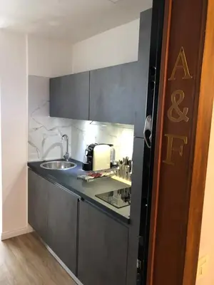 Cucina o angolo cottura di A&F Apartment Padova Piazza Garibaldi