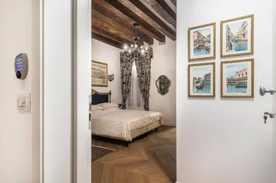 Letto o letti in una camera di Appartamento Cassiano Rialto
