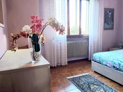 Letto o letti in una camera di La Celeste a Montegaldella -VI - Italia