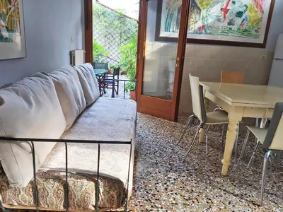 Area soggiorno di A PRIVATE TERRACE IN THE HEART OF VENICE