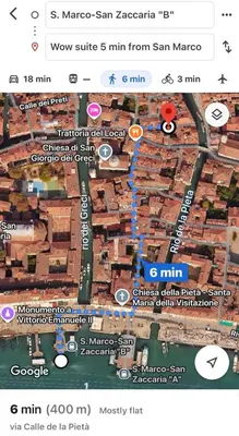 Planimetria di Wow suite 5 min from San Marco