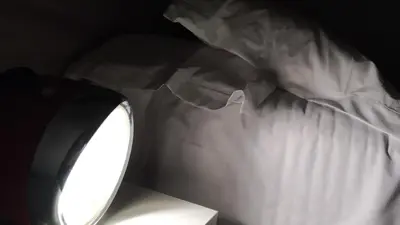 Letto o letti in una camera di Garage con camere