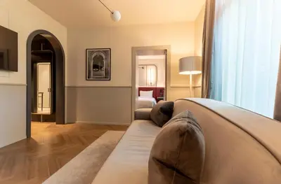 Area soggiorno di Luxury Apartments Palazzo Nani
