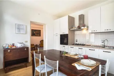 Cucina o angolo cottura di Casa Bastianello favolosa vista sul Canale Vena