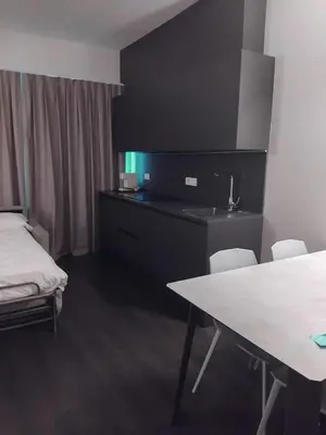 Letto o letti in una camera di Venice Terminal Apartments & Suites