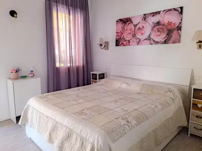 Letto o letti in una camera di Appartamenti Monte Selce