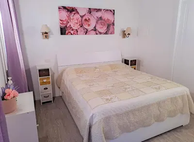 Letto o letti in una camera di Appartamenti Monte Selce