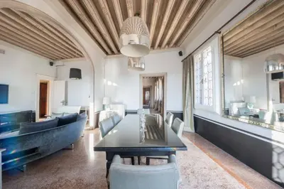 Area soggiorno di Ca' Erizzo dream apartment, spectacular views from the amazing terrace!