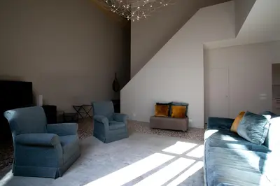 Area soggiorno di Infinite House Ca' Vendramin