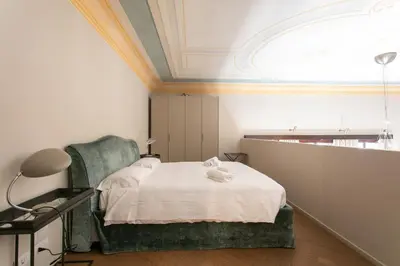 Letto o letti in una camera di Infinite House Ca' Vendramin
