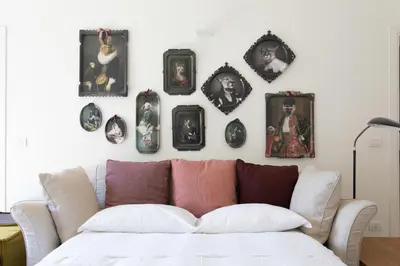 Letto o letti in una camera di Infinite House Guglie