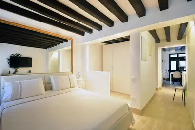 Letto o letti in una camera di Casanova Flat