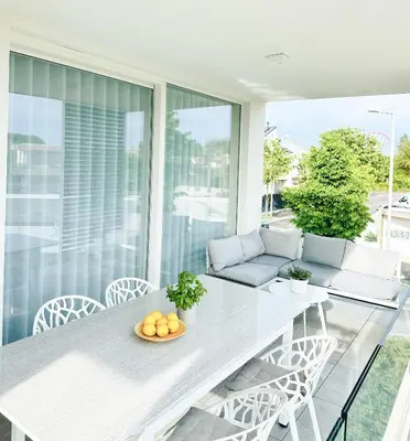 Balcone o terrazza di Apartment Luma with Pool