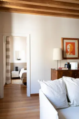 Letto o letti in una camera di Calle Teatro Vecchio - Venezia
