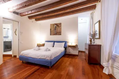 Letto o letti in una camera di Ca' Meraviglia