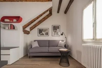 Area soggiorno di San Giacomo dall'Orio Garden Apartment R&R