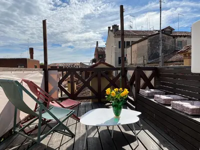 Balcone o terrazza di Casa Virginia direct at the canal Cannaregio with own roof terrace