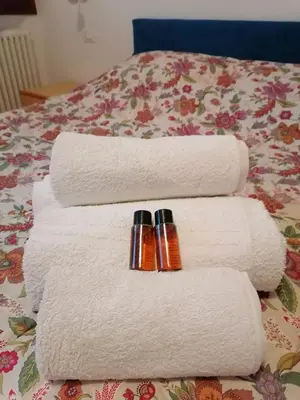 Letto o letti in una camera di Casa pergoletto