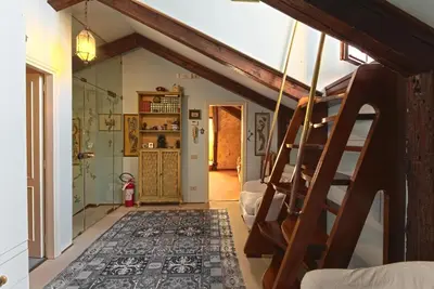Letto o letti in una camera di Ca' Maddalena