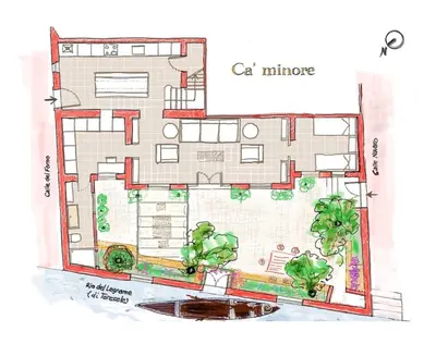 Planimetria di Ca' Minore Secret Garden