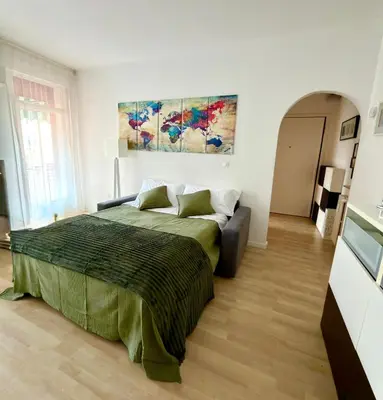 Letto o letti in una camera di Ale’s House