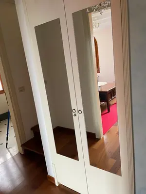 Letto o letti in una camera di Cà di Pizzo di Burano