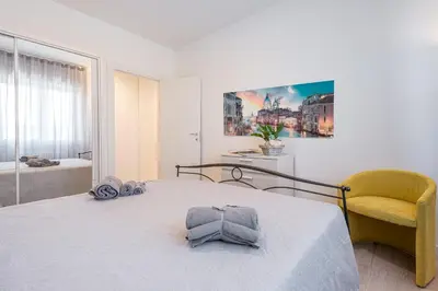 Letto o letti in una camera di Casa Bastia