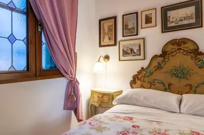 Letto o letti in una camera di Ca' del Forner