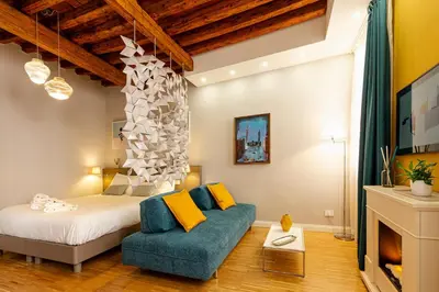 Letto o letti in una camera di Fraivolti apartment