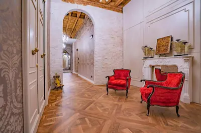 Area soggiorno di Corte Rubbi 5 Deluxe Studio-Apartment