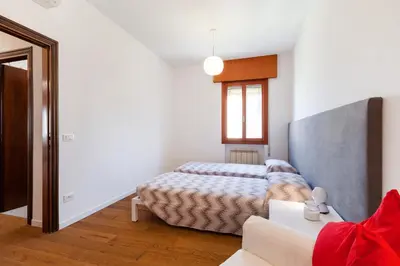 Letto o letti in una camera di GuestHost - Venice Lido Wonderful Apartment with Terrace