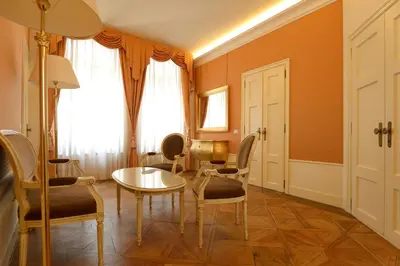Area soggiorno di Corte Barozzi Venice Suites