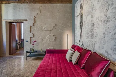 Area soggiorno di Corte Rubbi 7 Deluxe Apartment
