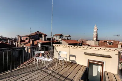 Balcone o terrazza di Venice Skyline View Studio Apartment M0270428215