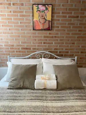 Letto o letti in una camera di LAGUNA BLU Monolocale