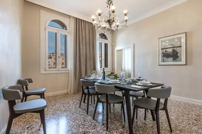 Area soggiorno di Ca' Mainella Grand Canal View 4 bedrooms in Dorsoduro
