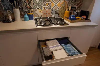 Cucina o angolo cottura di luxurious and quiet apartment in the lively heart of Venice