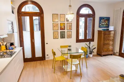 Area soggiorno di luxurious and quiet apartment in the lively heart of Venice