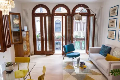 Area soggiorno di luxurious and quiet apartment in the lively heart of Venice