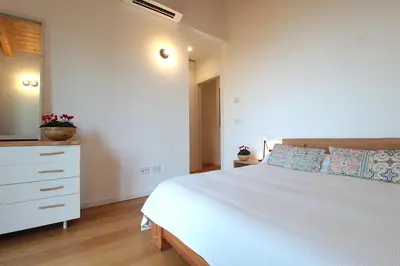 Letto o letti in una camera di Casa Delle Eriche, Colli Euganei, Pool, Wifi