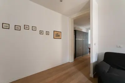 Area soggiorno di Venice Lance with Lift, 2 minutes walk from the train station