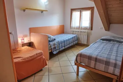 Letto o letti in una camera di Seaside family flat-Beahost