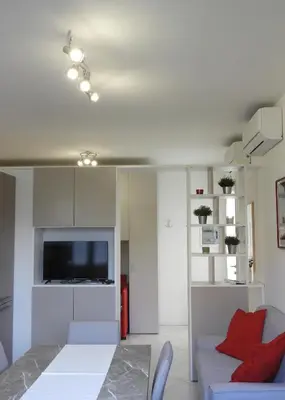 TV o dispositivi per l'intrattenimento presso Morena Studio Apartment